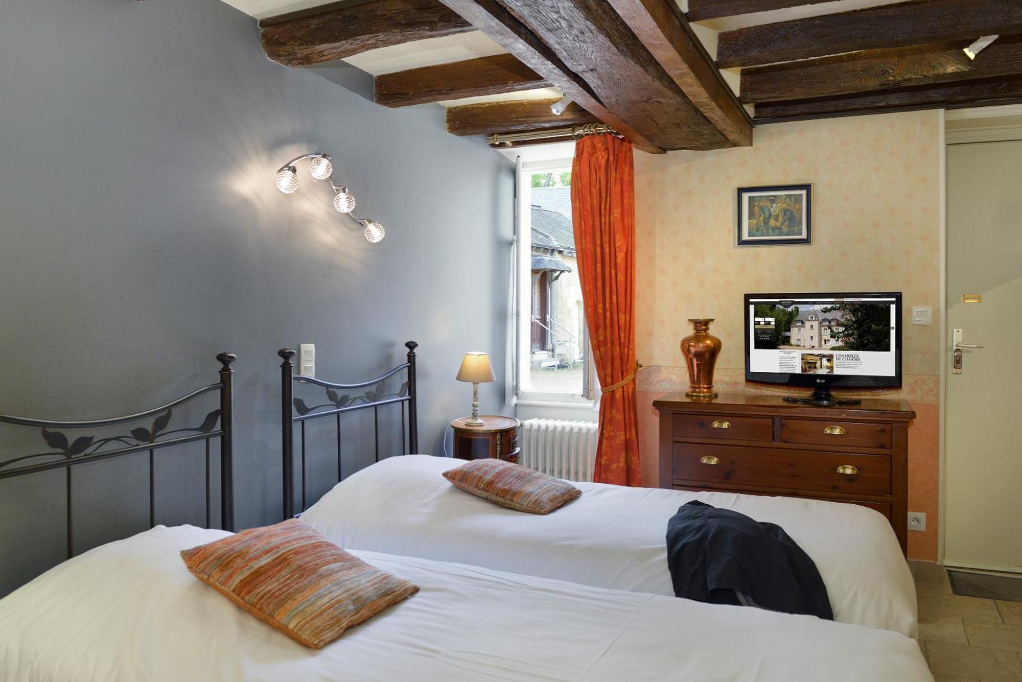 Logis Manoir De La Giraudiere Beaumont-en-Véron Dış mekan fotoğraf